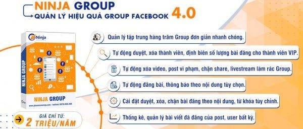 Phần mềm group facebook bán hàng